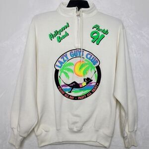 Vintage 1991 Lazy Guys Club Pullover Sweater Size Medium‎